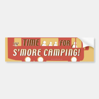 Autocollant De Voiture "Heure pour le camping de s'more ! "