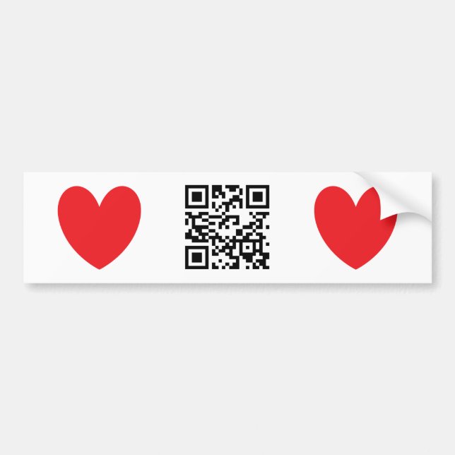 Autocollant De Voiture Heureuse Sainte-Valentin - anglais (Devant)