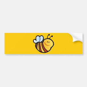 AUTOCOLLANT DE VOITURE HEUREUX PETIT BOMBLEBEE BEE CARTOON CUTE HONEY INS