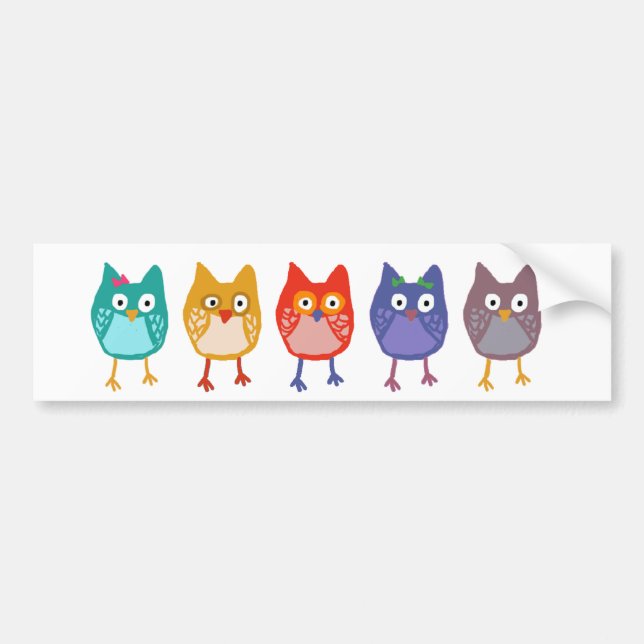 Autocollant De Voiture Hibou de nous (Devant)