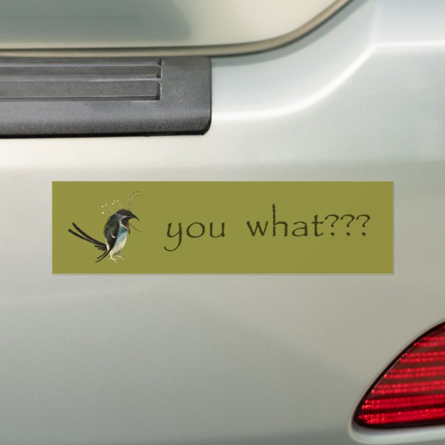Autocollant De Voiture Hieronymus Bosch's Bird Bumper Sticker (En voiture)