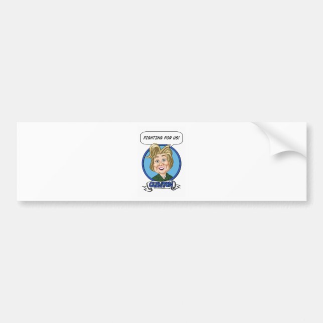 Autocollant De Voiture Hilary Clinton Election 2016 (Devant)