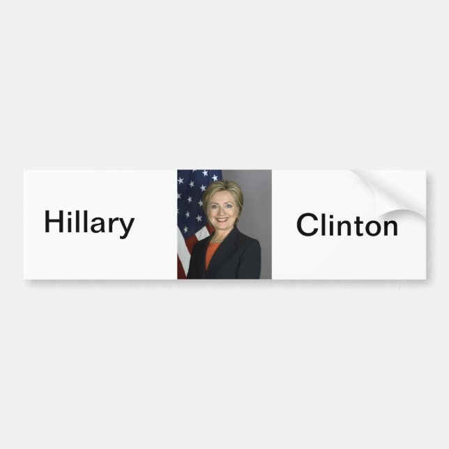 Autocollant De Voiture Hillary Clinton (Devant)