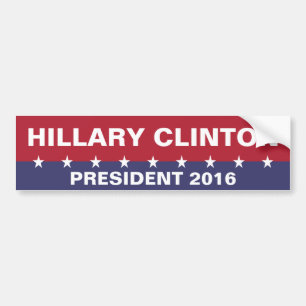 Autocollant De Voiture HILLARY CLINTON pour le président 2016