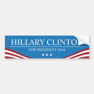 Autocollant De Voiture Hillary Clinton pour le président 2016 moderne