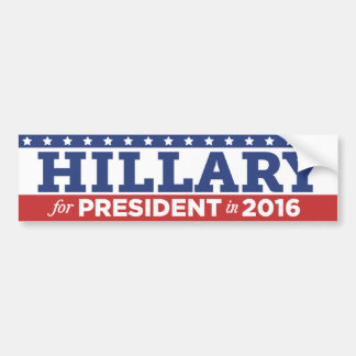 Autocollant De Voiture Hillary Clinton pour le président adhésif pour