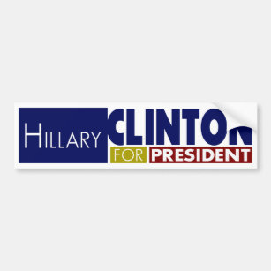 Autocollant De Voiture Hillary Clinton pour le président V1