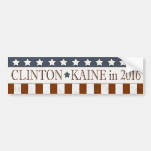 Autocollant De Voiture Hillary Clinton Tim Kaine 2016 Stars Stripes