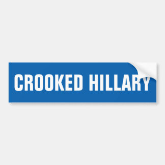 Autocollant De Voiture Hillary Clinton tordue