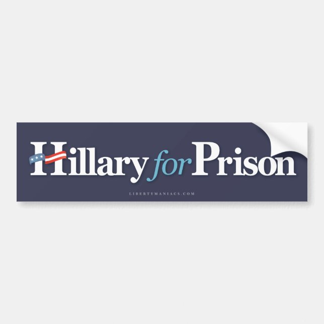 Autocollant De Voiture Hillary pour la prison (Devant)