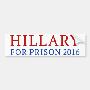 Autocollant De Voiture Hillary pour la prison