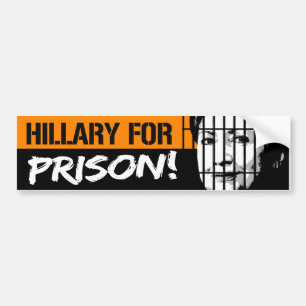 Autocollant De Voiture Hillary pour la prison - conservateur -