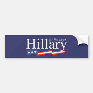 Autocollant De Voiture Hillary pour le Président adhésif pour pare-chocs