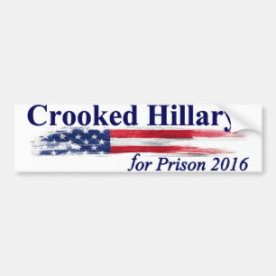 Autocollant De Voiture Hillary tordue pour la prison 2016