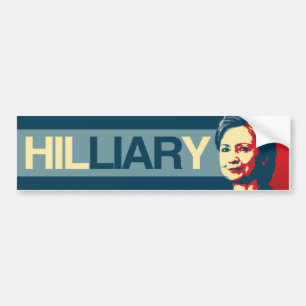 Autocollant De Voiture HILLIARY - Propagande d'Anti-Hillary - -