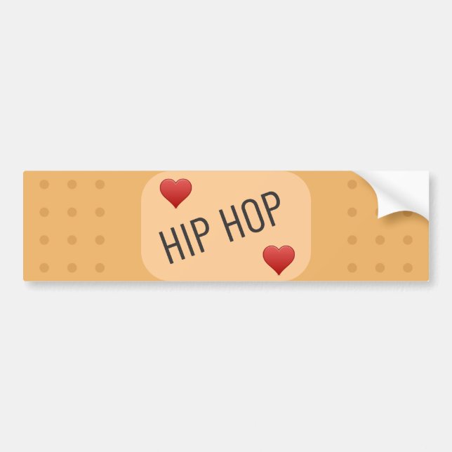 Autocollant De Voiture Hip hop Patch / bandaid, hip hop guérison blessure (Devant)