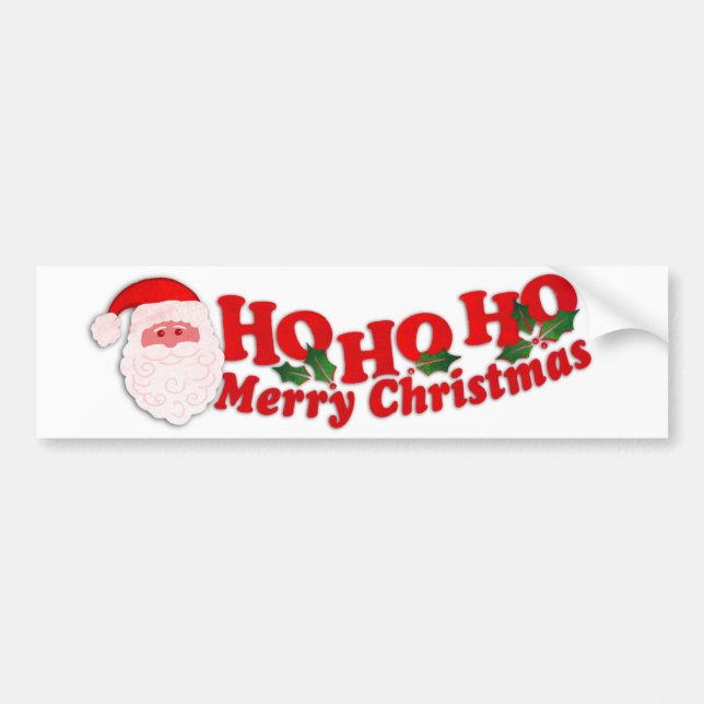 Autocollant De Voiture "Ho Ho Ho adhésif pour pare-chocs de voiture de (Devant)