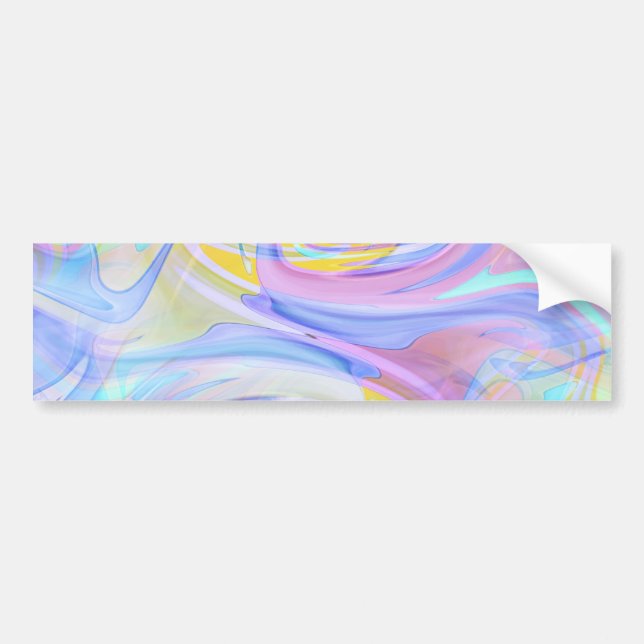 Autocollant De Voiture hologramme pastel (Devant)