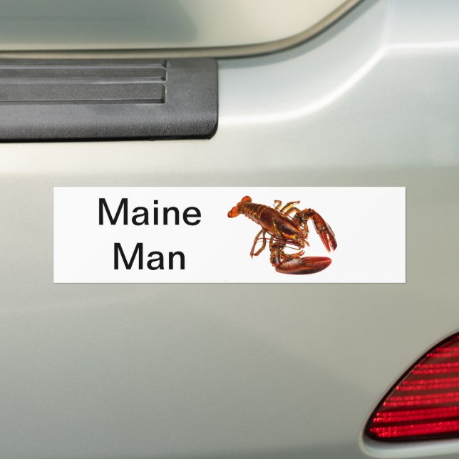 Autocollant De Voiture Homard Maine Man (En voiture)