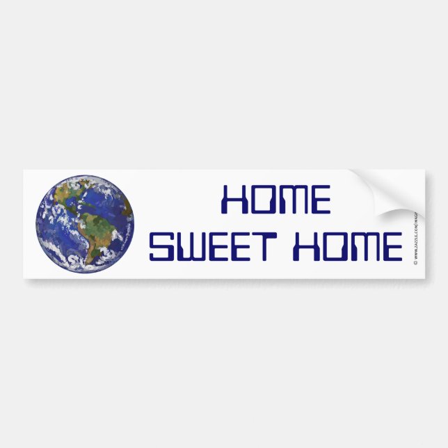 Autocollant De Voiture Home Sweet Home Sticker pour pare-chocs Terre (Devant)