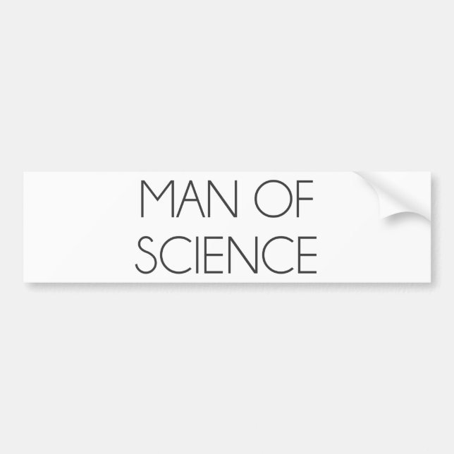 Autocollant De Voiture Homme de la Science (Devant)