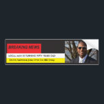 Autocollant De Voiture Homme's Funny 50th Birthday Deraking News TV Graph<br><div class="desc">50th Birthday Homme's Funny Breaking News TV Graphic La grande nouvelle est en rupture. Entièrement modifiable et facile à modifier le texte. Changez la photo et le texte pour convenir à l'occasion. Idéal pour Grads,  annonces Mariages,  anniversaires,  anniversaires,  nouvelles pour bébé et presque tout ce que vous voulez promouvoir.</div>