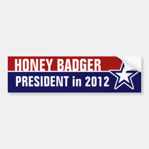 Autocollant De Voiture Honey Badger, président