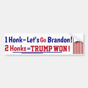 Autocollant De Voiture Honk Let's go Brandon Bumper Sticker