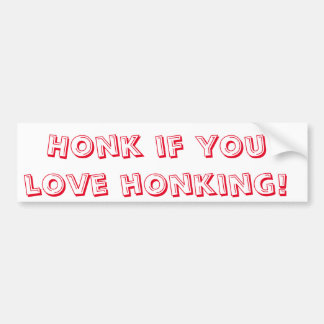 Autocollant De Voiture Honk Si Vous Aimez Les Puns !