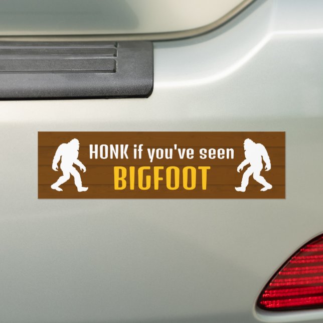 Autocollant De Voiture Honk si vous avez vu Bigfoot (En voiture)