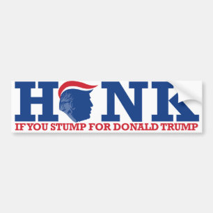 Autocollant De Voiture Honk si vous tombez pour Donald Trump - ReTrumplic