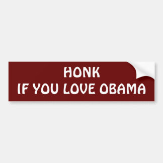 AUTOCOLLANT DE VOITURE HONKIF VOUS AIMEZ OBAMA