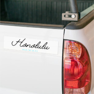 Autocollant De Voiture Honolulu Hawaï