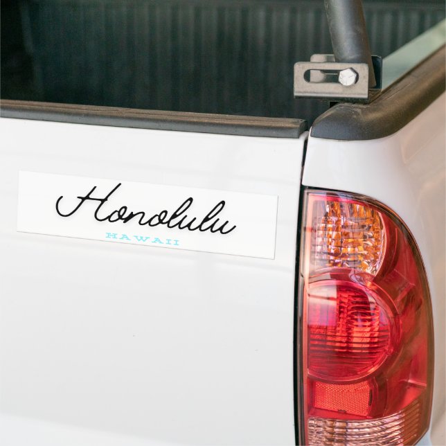 Autocollant De Voiture Honolulu Hawaï (Sur camion)