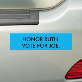 Autocollant De Voiture Honore la vie de Ruth Bader Ginsburg.