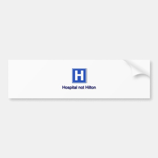 Autocollant De Voiture Hôpital (Devant)