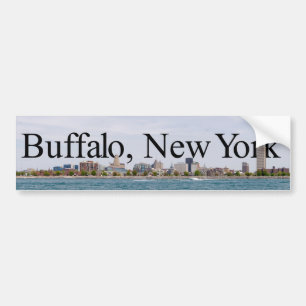 Autocollant De Voiture Horizon de Buffalo NY avec Buffalo dans