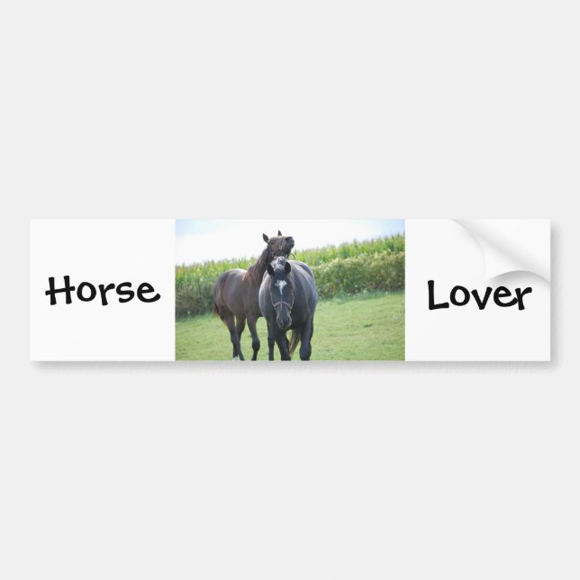 Autocollant De Voiture Horse Lovers (Devant)