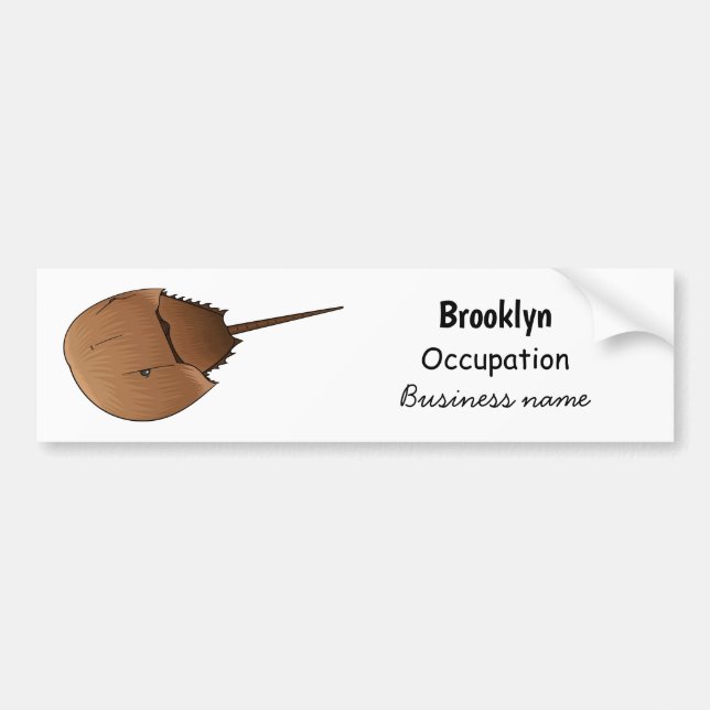 Autocollant De Voiture Horseshoe crab (Devant)