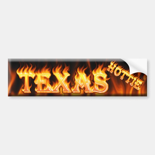 Autocollant De Voiture hottie du Texas (Devant)