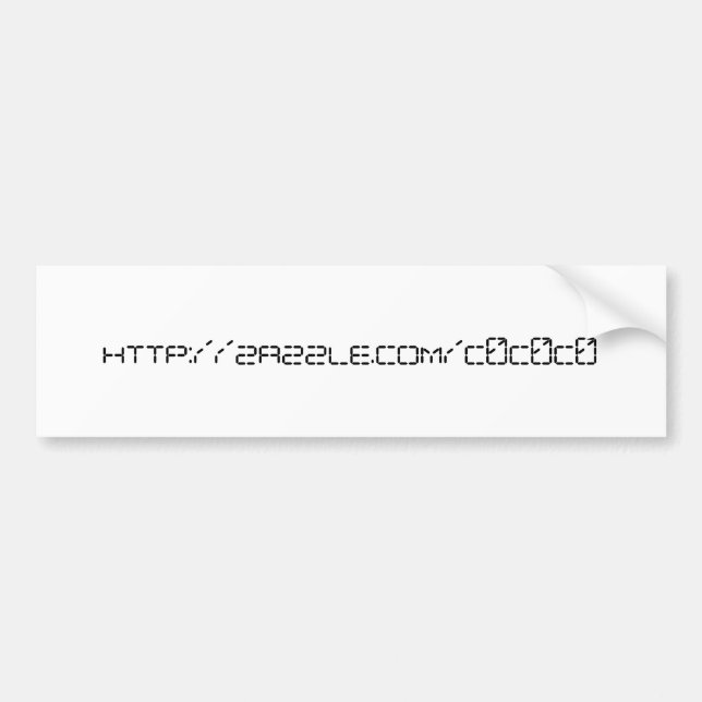 Autocollant De Voiture http://zazzle.com/c0c0c0 (Devant)