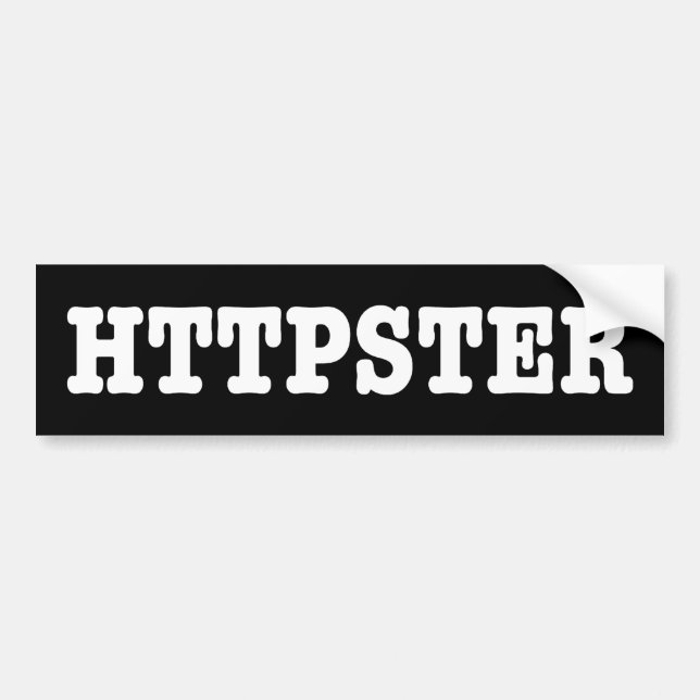 AUTOCOLLANT DE VOITURE HTTPSTER (Devant)