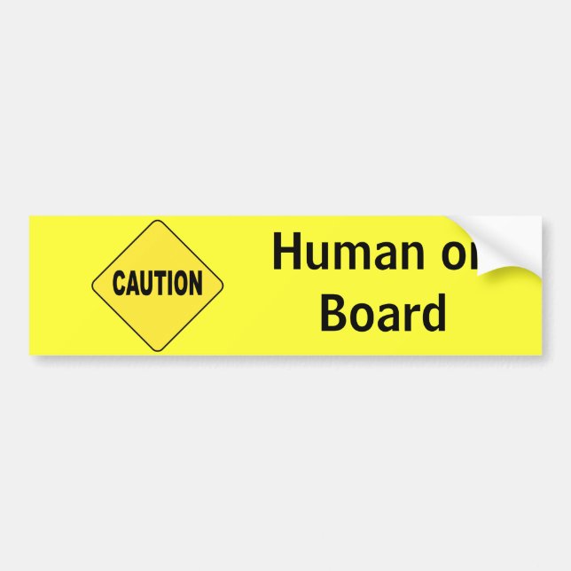 Autocollant De Voiture Humain à bord (Devant)