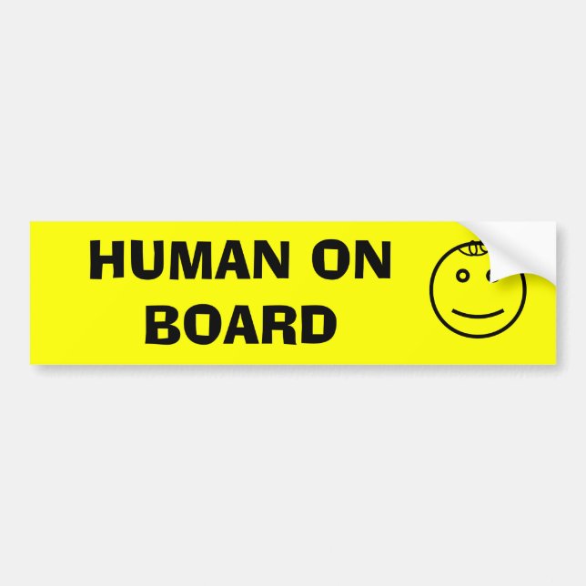 Autocollant De Voiture Humain à bord (Devant)