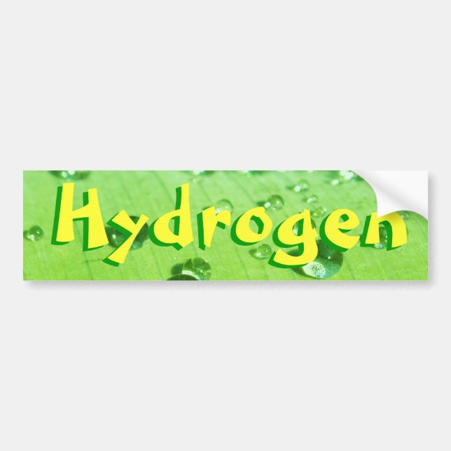 Autocollant De Voiture Hydrogène (Devant)