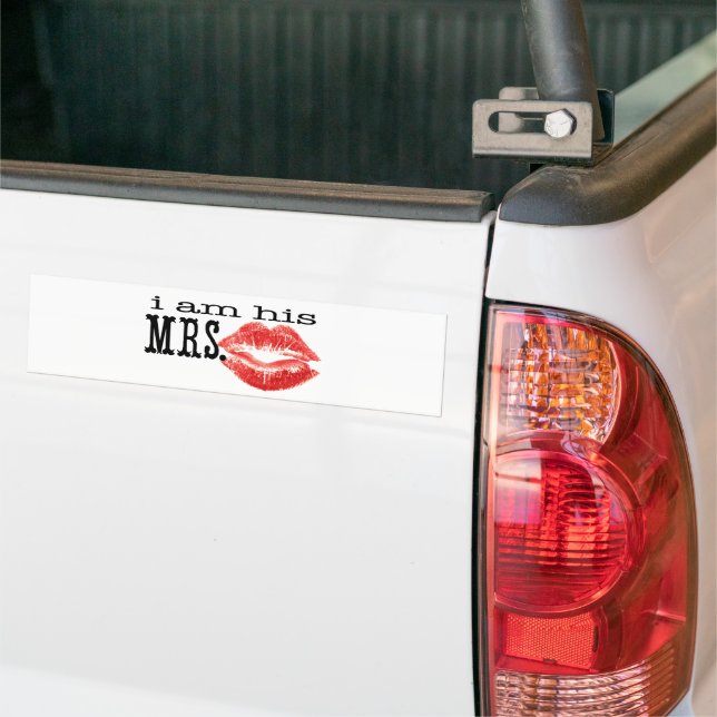 Autocollant De Voiture I am His Mrs. (Sur camion)