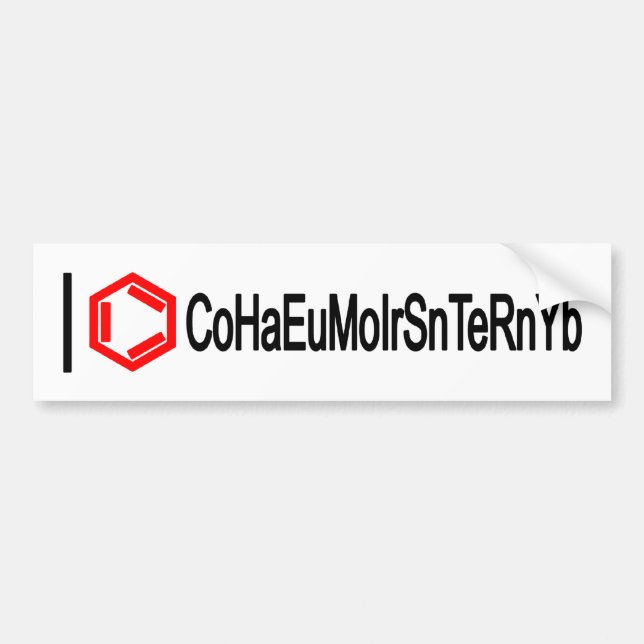 Autocollant De Voiture I Chimie cardiaque (Devant)