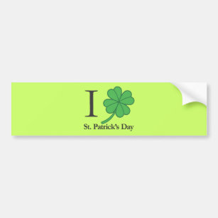 Autocollant De Voiture I Clover St. Patrick's Day