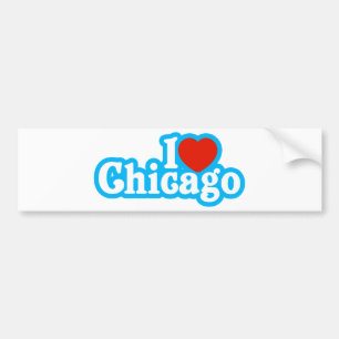 Autocollant De Voiture I coeur Chicago