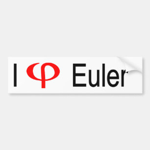 Autocollant De Voiture I coeur Euler